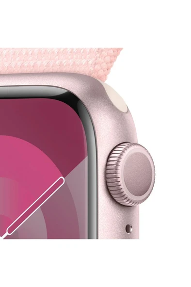 Watch Series 9 GPS 41mm Pembe Alüminyum Kasa ve Uçuk Pembe Spor Loop - 3