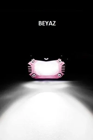 ASTRALED Motosiklet Çok Modlu Lazer Led Sis Farı 2 Adet Çift Renk Beyaz Sarı Ultra Güçlü Sis Farı - Resim 2