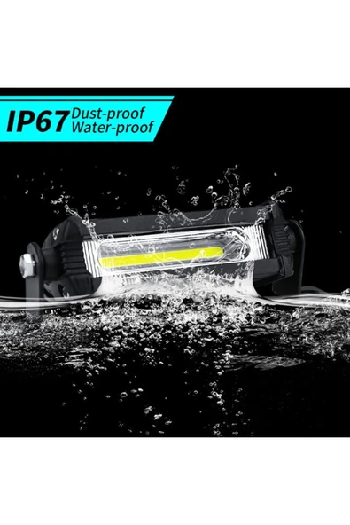 ASTRALED Off Road Led Mini 9cm  Ultra İnce COB 9W Led Bar Kamyon İş Makinesi Arazi Aracı Çalışma Lambası - 2