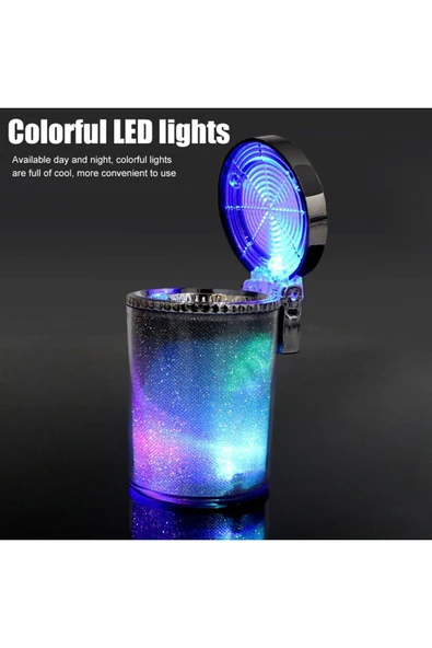 7 renkli ışıklı küllük - Resim 3