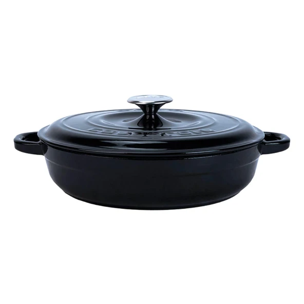 Lava Döküm 6X New Heritage Serisi Döküm Demir Tencere Tava Çeyiz Seti  Siyah - Resim 3