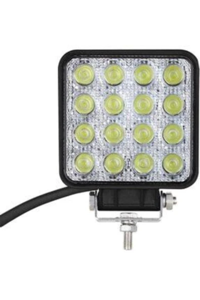 ASTRALED Kare Off Road Iş Makinesi Kamyon Traktör Projektör Çalışma Ve Sis Lambası 16 Led 48 W - 3