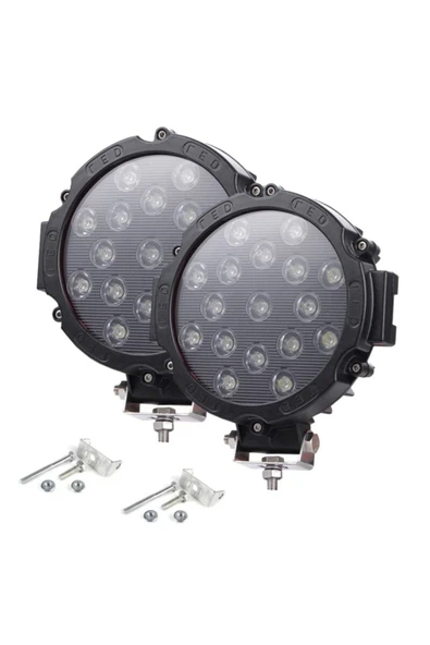ASTRALED 17 Ledli 6000 Lümen Off Road Çalışma Ve Sis Lambası 51 Watt - 3