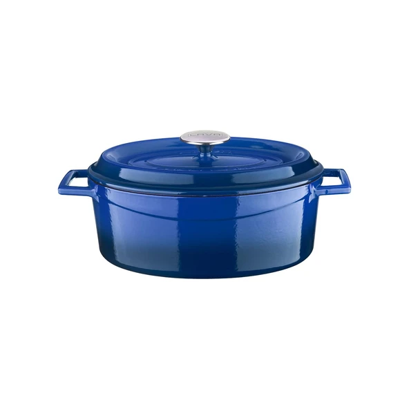 Lava Döküm 3X Edition Serisi Özel Koleksiyon Döküm Demir Tencere Seti  Mavi - Resim 3