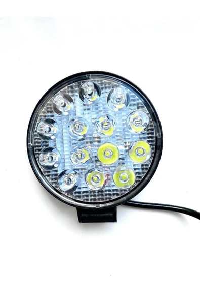 First Led Projektör Off Road Çalışma Sis Lambası 14 Led Yuvarlak Power Led 10 Adet - Resim 2