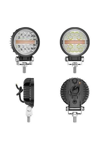 ASTRALED Off Road Drl Gündüz Led Yuvarlak Çalışma Lambası Traktör Tekne Tır Kamyon Atv Spot Sis Farı - Resim 3
