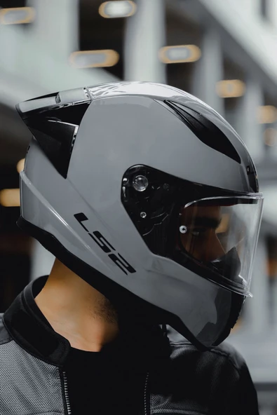 LS2 Rapıd 2 Race Nardo Gri Kask - Resim 3