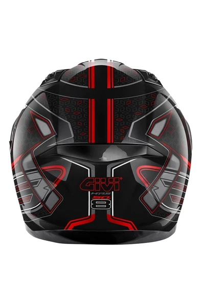 Givi 50.8 Mystıcal Siyah-kırmızı- Kask - 4