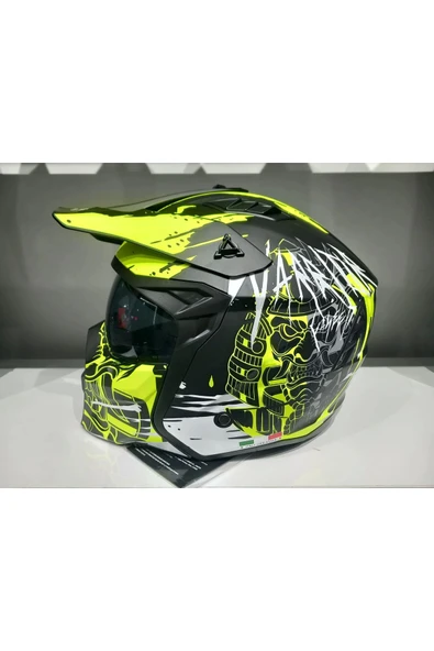 Sway KASK SWAY X1-X SEUL BLACK/YELLOW ÇENE ÇIKAN