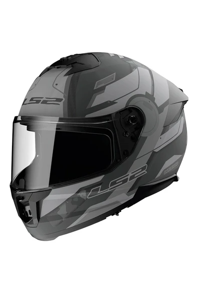LS2 Stream 2 Shadow Kapalı Kask Mat Tıtanıum-gri