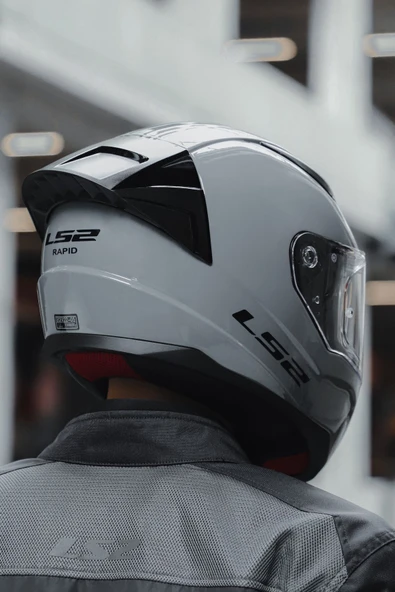 LS2 Rapıd 2 Race Nardo Gri Kask - Resim 7