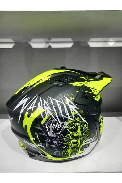 Sway KASK SWAY X1-X SEUL BLACK/YELLOW ÇENE ÇIKAN - 4