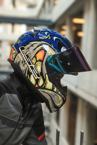 LS2 RAPID 2 SPOX MAVİ-GRİ KASK - Resim 5