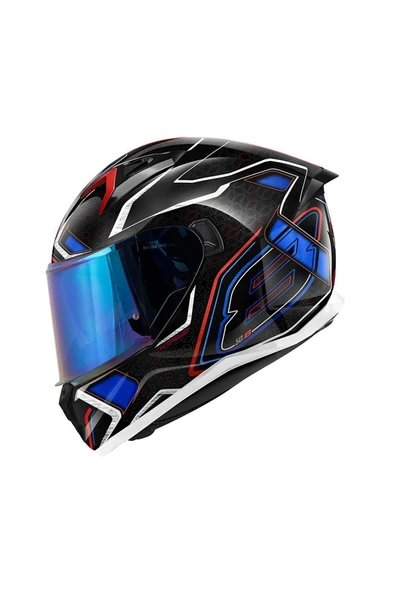Givi 50.8 Mystıcal Siyah-kırmızı-mavi-beyaz Kask - 2