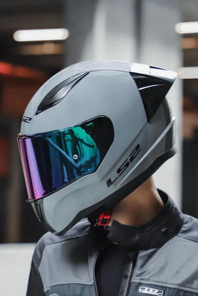 LS2 Rapıd 2 Race Nardo Gri Kask - 2