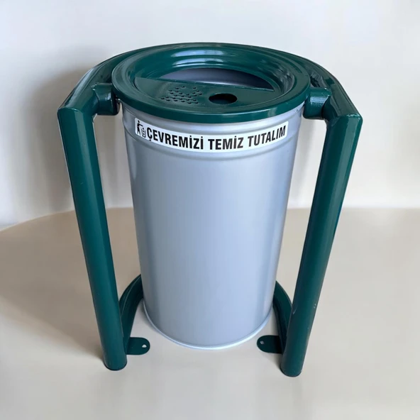 Dış Mekan Çöp Kovası SGC07B, Metal Sallanır 30L - 2