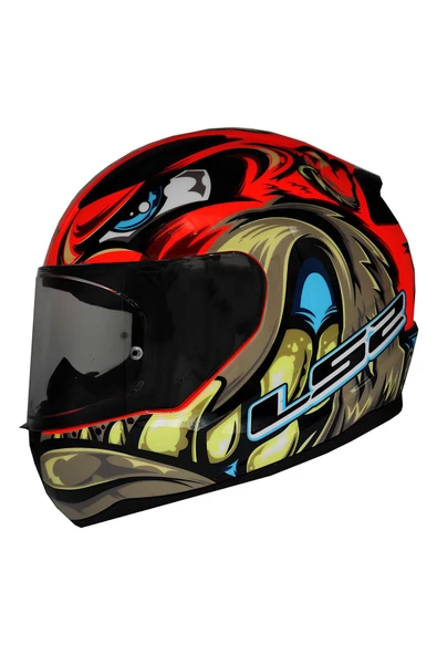 LS2 Rapıd 2 Spox Kapalı Kask Kırmızı - Resim 2