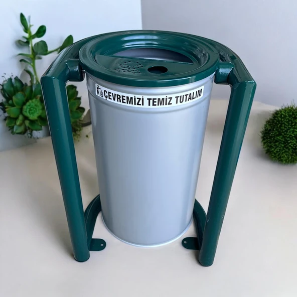 Dış Mekan Çöp Kovası SGC07B, Metal Sallanır 30L - 3