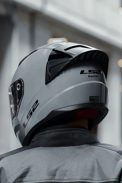 LS2 Rapıd 2 Race Nardo Gri Kask - Resim 8