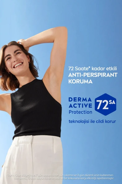 NIVEA Kadın Stick Deodorant Black&white Invisible Ipeksi Pürüzsüzlük 50ml, 72 Saat Anti-perspirant Koruma - Resim 4