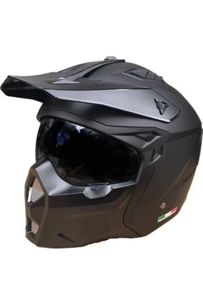 Sway Kask Sway X1-X Seul Çene Çıkan Kask Mat Siyah - 2