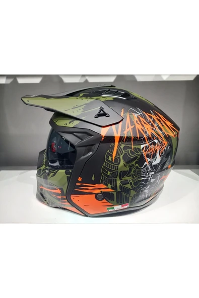 Sway KASK SWAY X1-X SEUL BLACK/GREY/TURUNCU ÇENE ÇIKAN - 4