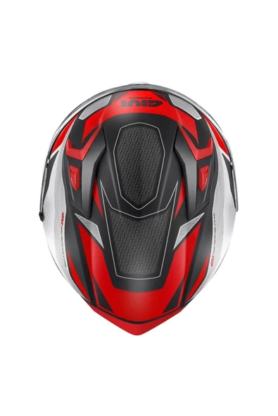 LS2 Gıvı 50.8 Brave Mat Siyah-tıtanıum-kırmızı Kask - 2