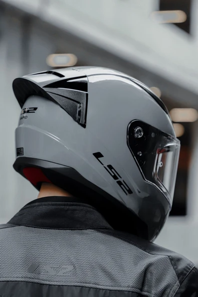 LS2 Rapıd 2 Race Nardo Gri Kask - Resim 4