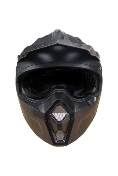 Sway Kask Sway X1-X Seul Çene Çıkan Kask Mat Siyah