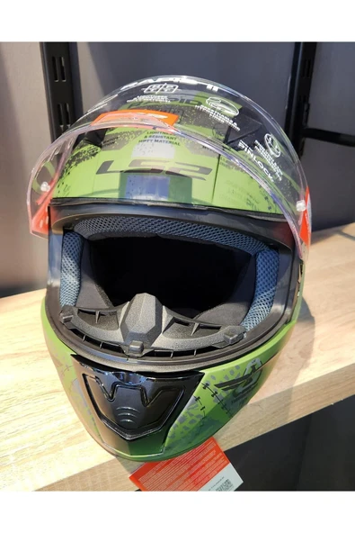 LS2 Rapid 2 Thunder Bırds Mat Yeşil Siyah Gri Kapalı Kask - 2