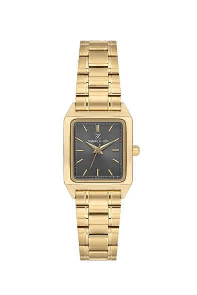 DANIEL KLEIN DKF.2315A GOLD KASA FÜME KADRANLI KÖŞELİ KADIN KOL SAATİ ürün görseli