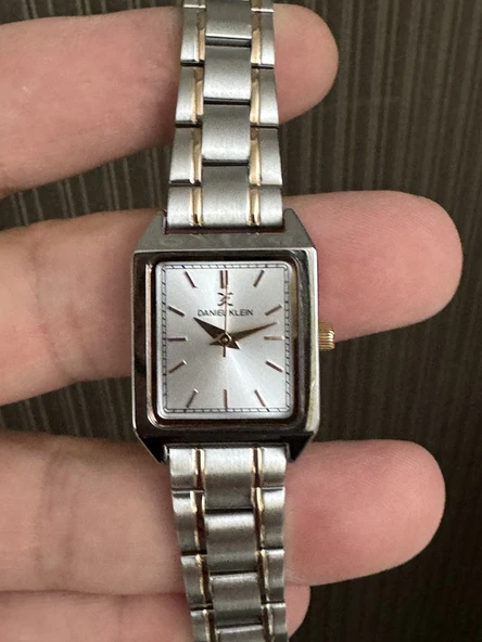 DANIEL KLEIN DKF.2315A GÜMÜŞ ROSE BİCOLOR KÖŞELİ KADIN KOL SAATİ - Resim 3