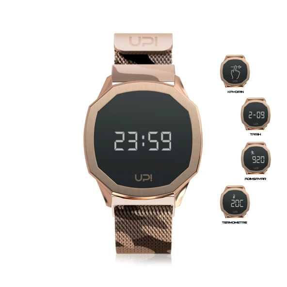 UPWATCH VERTICE ROSE GOLD CAMOUFLAGE UNİSEX KOL SAATİ - 2