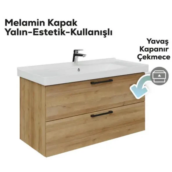 Creavit D20 2 Çekmeceli Lavabo Dolabı Everest - 3