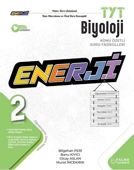 PALME YAYINEVİ Enerji Tyt Biyoloji 2 Konu Özetli Soru Fasikülleri