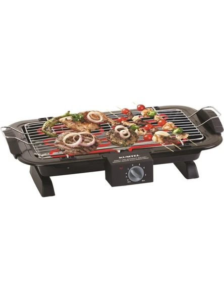 Kumtel KB-6000 Termostatlı Elektrikli Barbekü Tezgah Izgarası Siyah   2200 W (TEŞHİR)