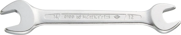 İzeltaş 0100 İki Ağız Anahtar Kısa Boy 12X14 - 0100011214