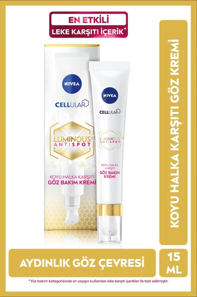 NIVEA Luminous630 Thiamidol Etkili Leke Karşıtı Gündüz Krem 40ml,spf50 Ve Koyu Halka Karşıtı Göz Kremi15ml - Resim 2