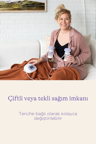 Lansinoh Çiftli Elektrikli Göğüs Pompası - Resim 8