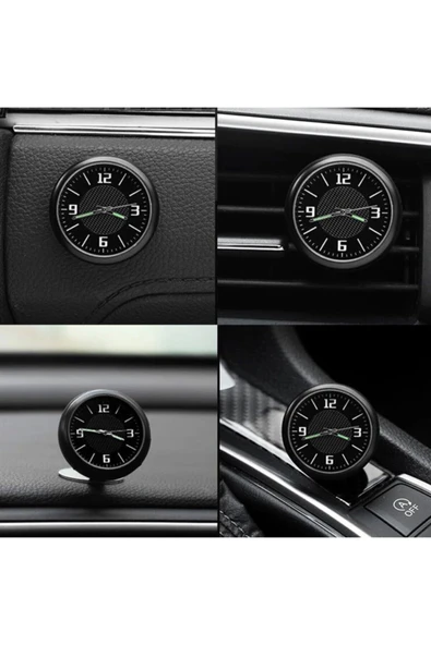 FIAT Torpido Üstü Markalı Retro Saat Reflektörlü Akrep&Yelkovan - 3