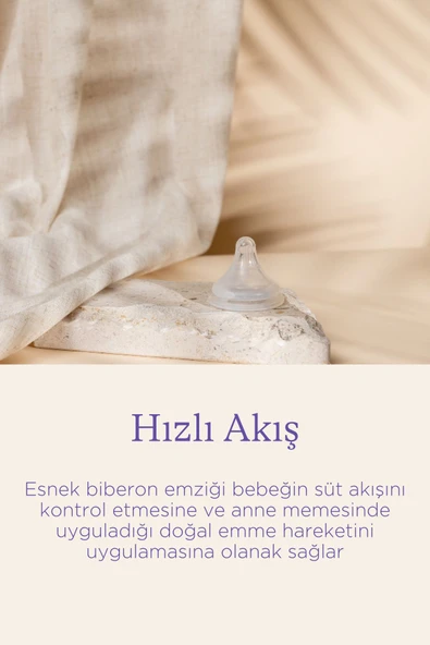 Lansinoh Natural Wave Biberon Emziği Hızlı Akışlı - Resim 2