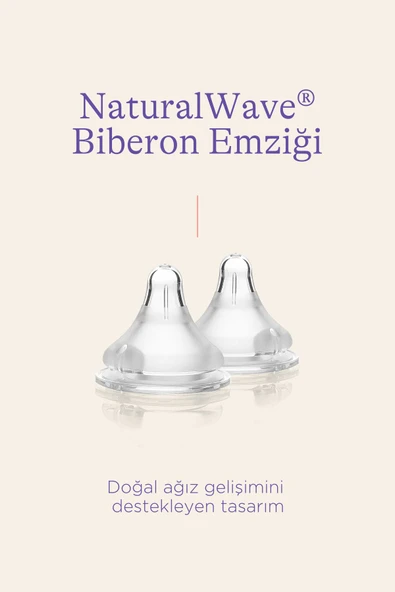 Lansinoh Natural Wave Biberon Emziği Hızlı Akışlı - Resim 3