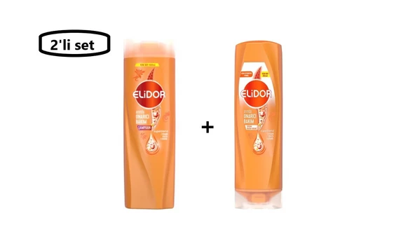 Elidor Anında Onarıcı Bakım Şampuan 400 ml ve Saç Kremi 350 Ml--(2'li Set)
