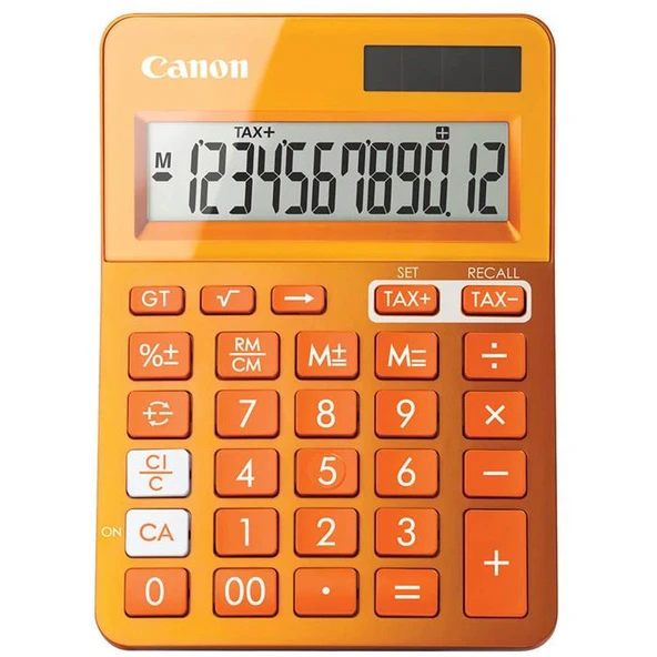 Canon LS-123K-MOR 12 Hane Masa Üstü Hesap Makinesi Turuncu