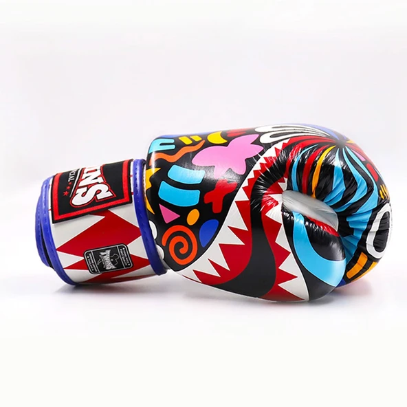 Twins FBGVL3-62 Abstract Boks Eldiveni Deri Muay Thai Eldiveni - 3