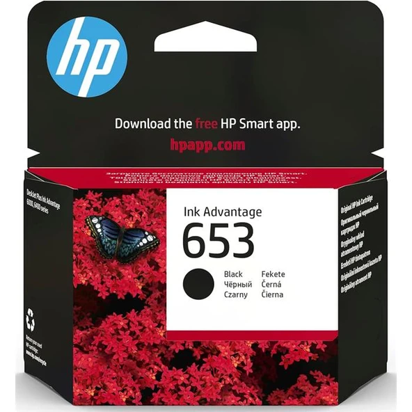 HP 653 3YM75AE Siyah Kartuş