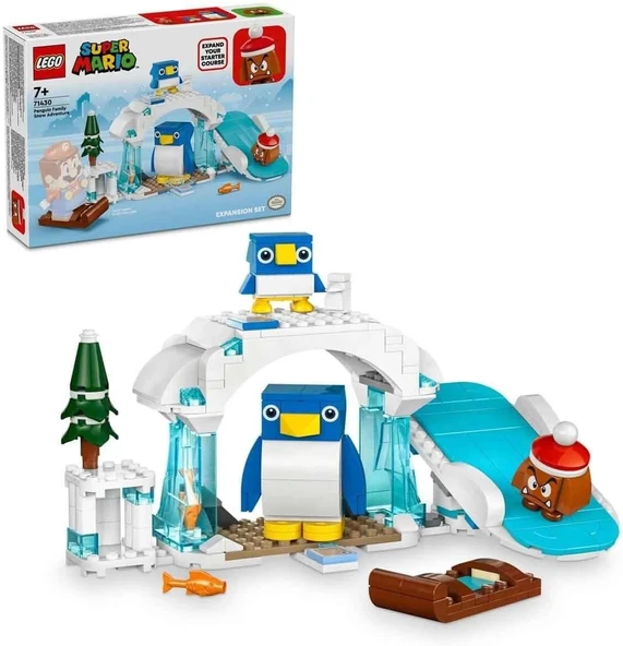 LEGO Super Mario Penguin Ailesi Kar Macerası Ek Macera Seti 71430-7 Yaş ve Üzeri Super Mario Hayranları İçin Koleksiyonl