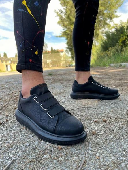 Knack Sneakers Ayakkabı 889 Siyah (Siyah Taban) - 4
