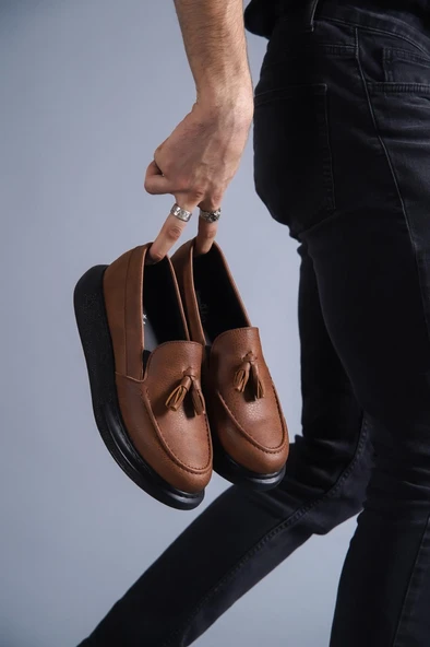 Knack Günlük Spor Klasik Ayakkabı 818 Taba (Siyah Taban) - Resim 2