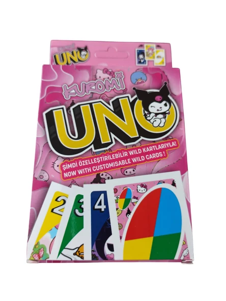 uno kuromi oyun kartları